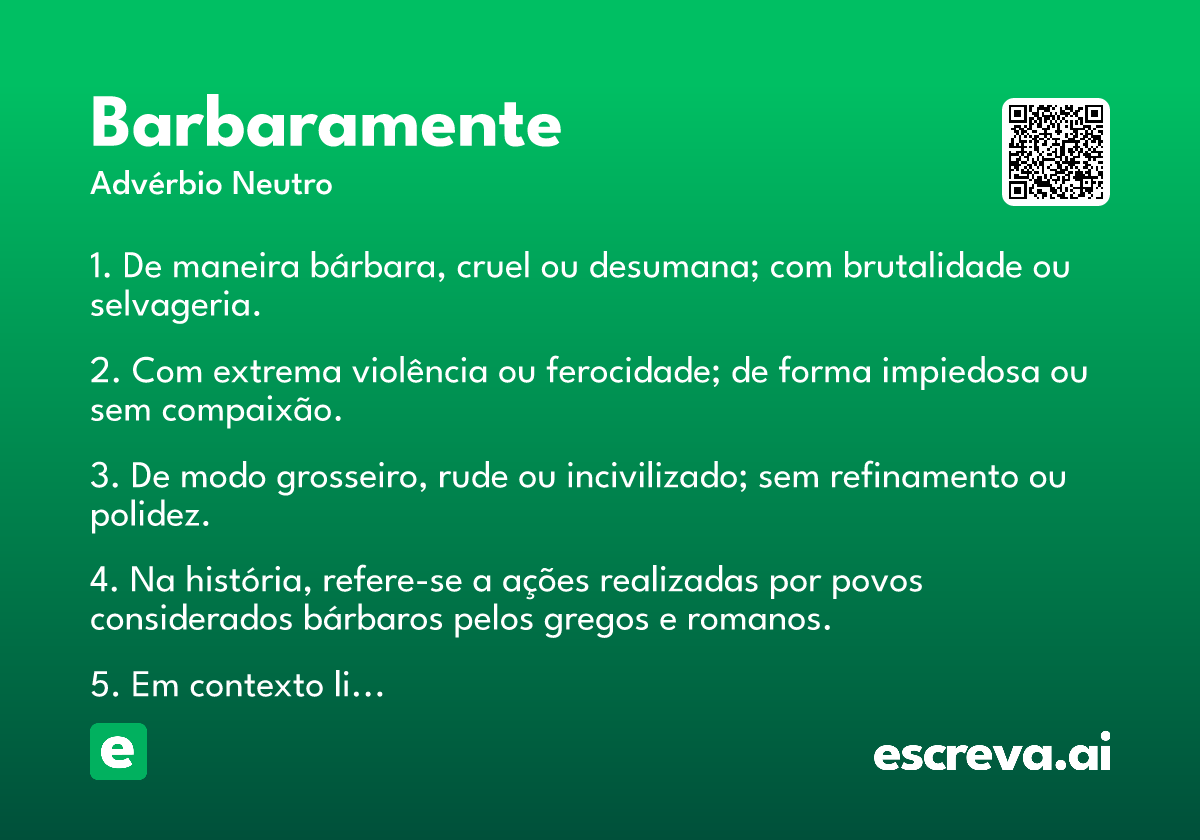 barbaramente