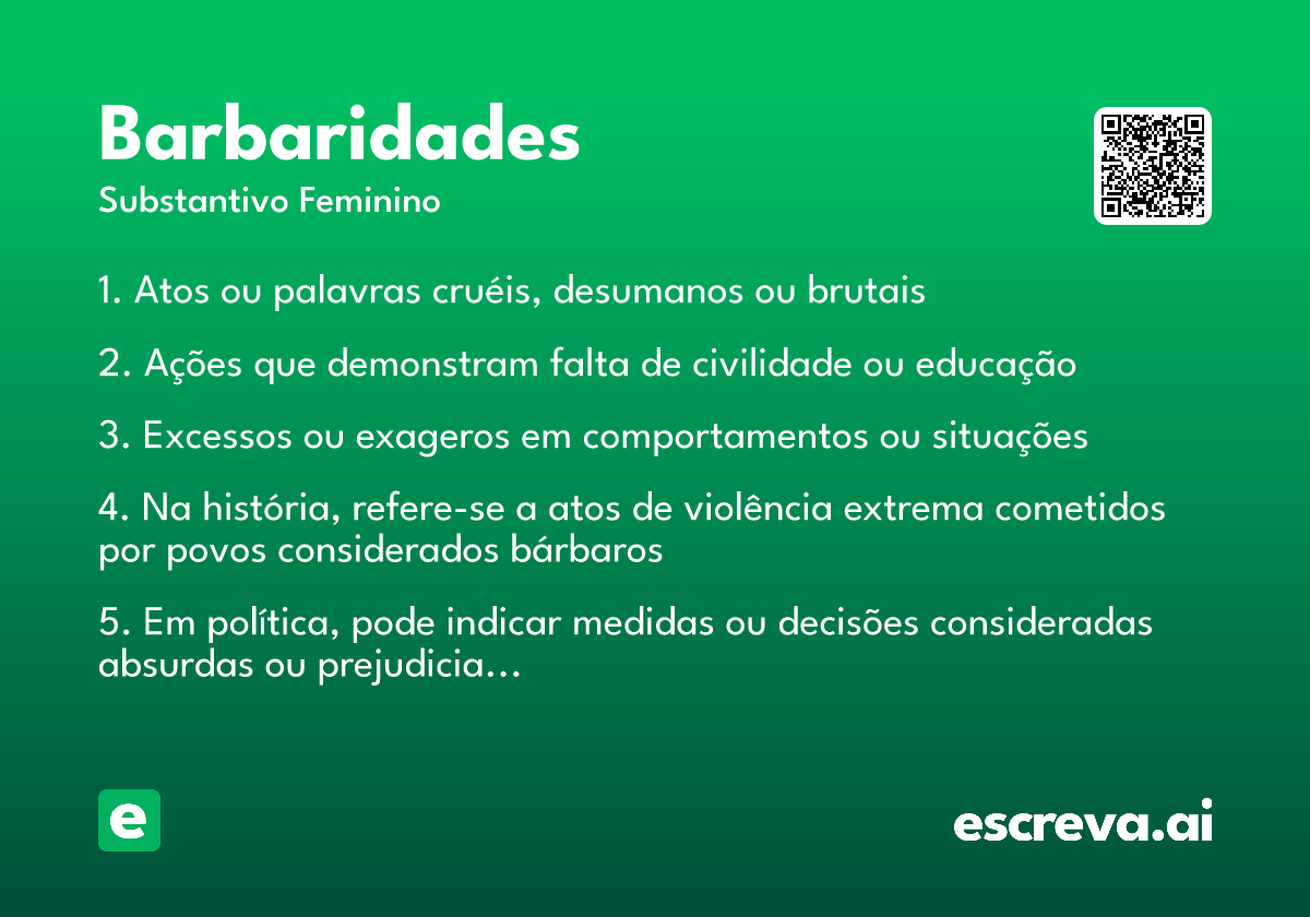 barbaridades