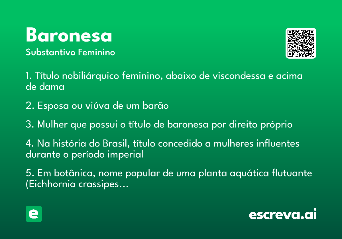 baronesa