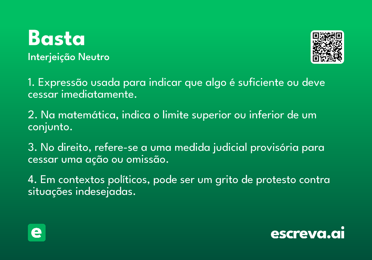 basta