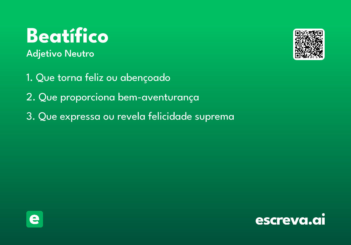 beatífico
