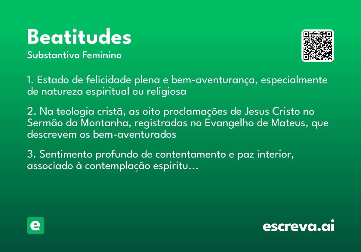 beatitudes