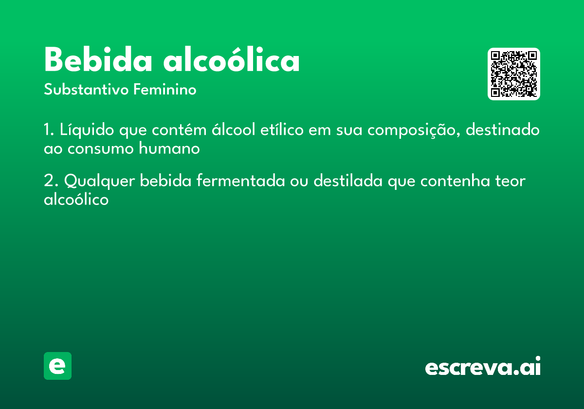 bebida alcoólica