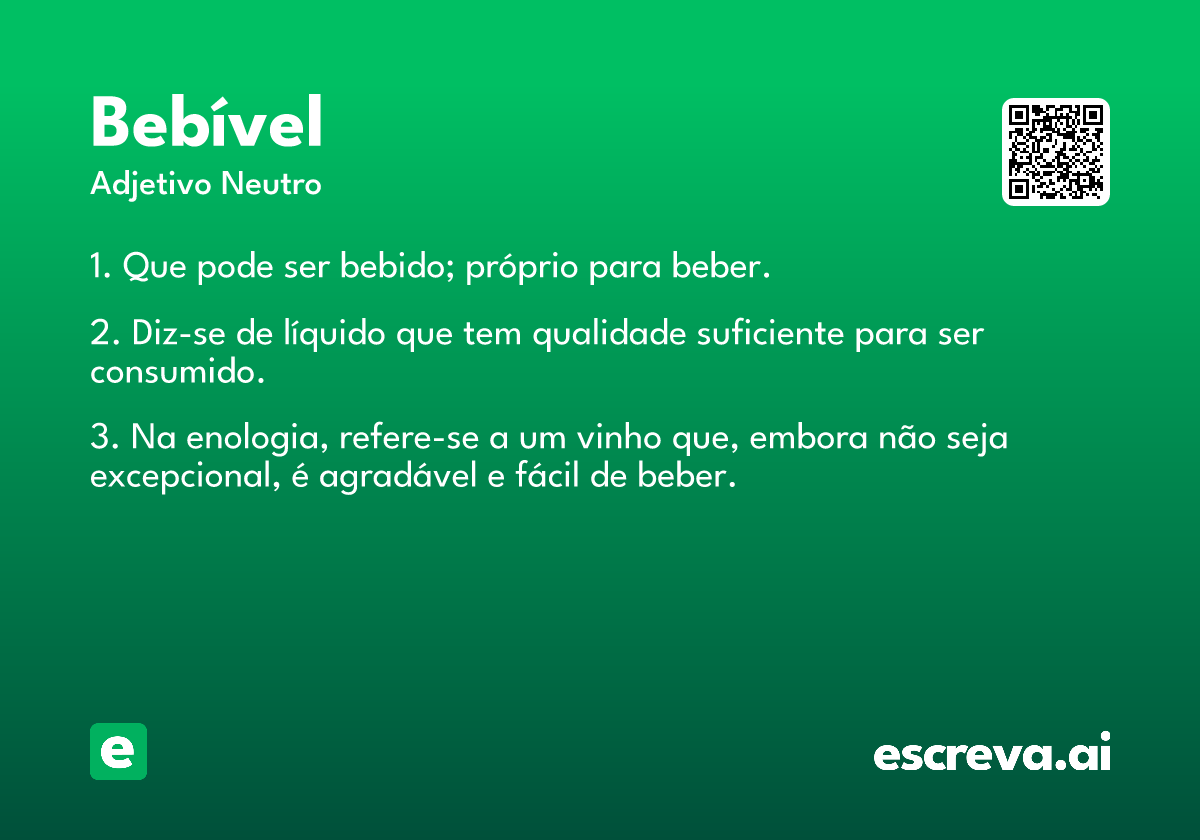 bebível