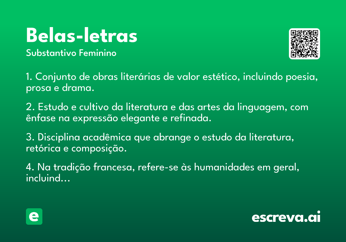 belas-letras