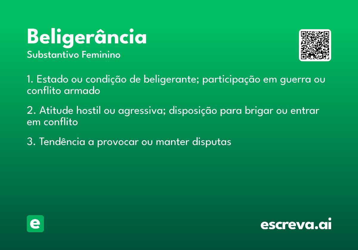 beligerância