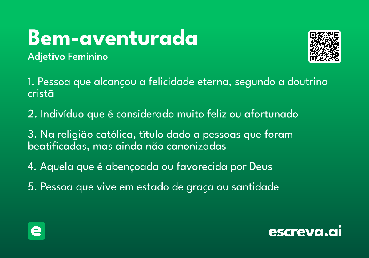 bem-aventurada