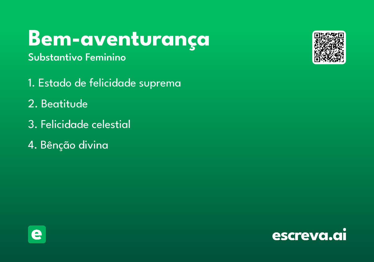 bem-aventurança