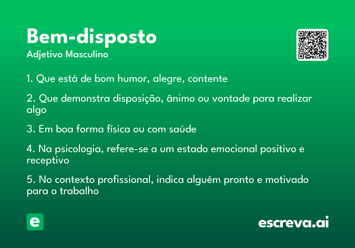 bem-disposto