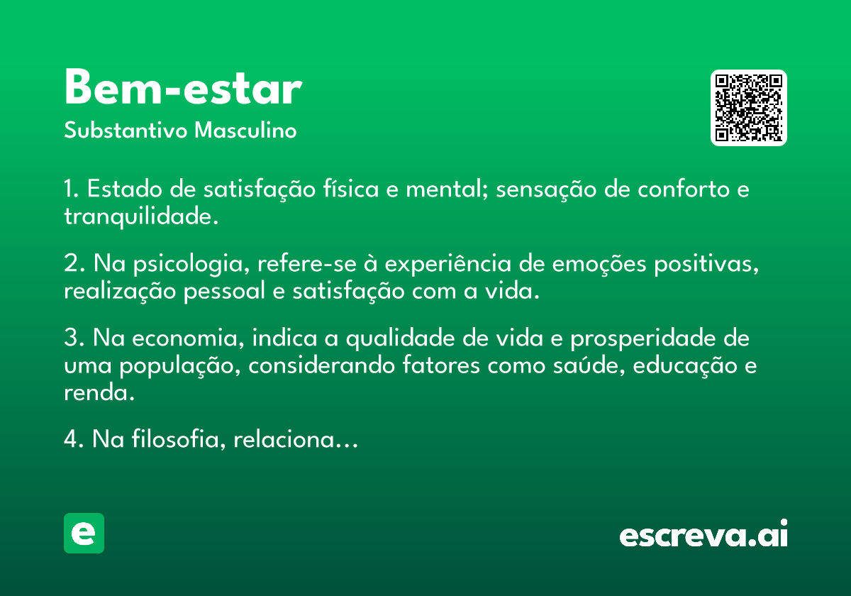 bem-estar