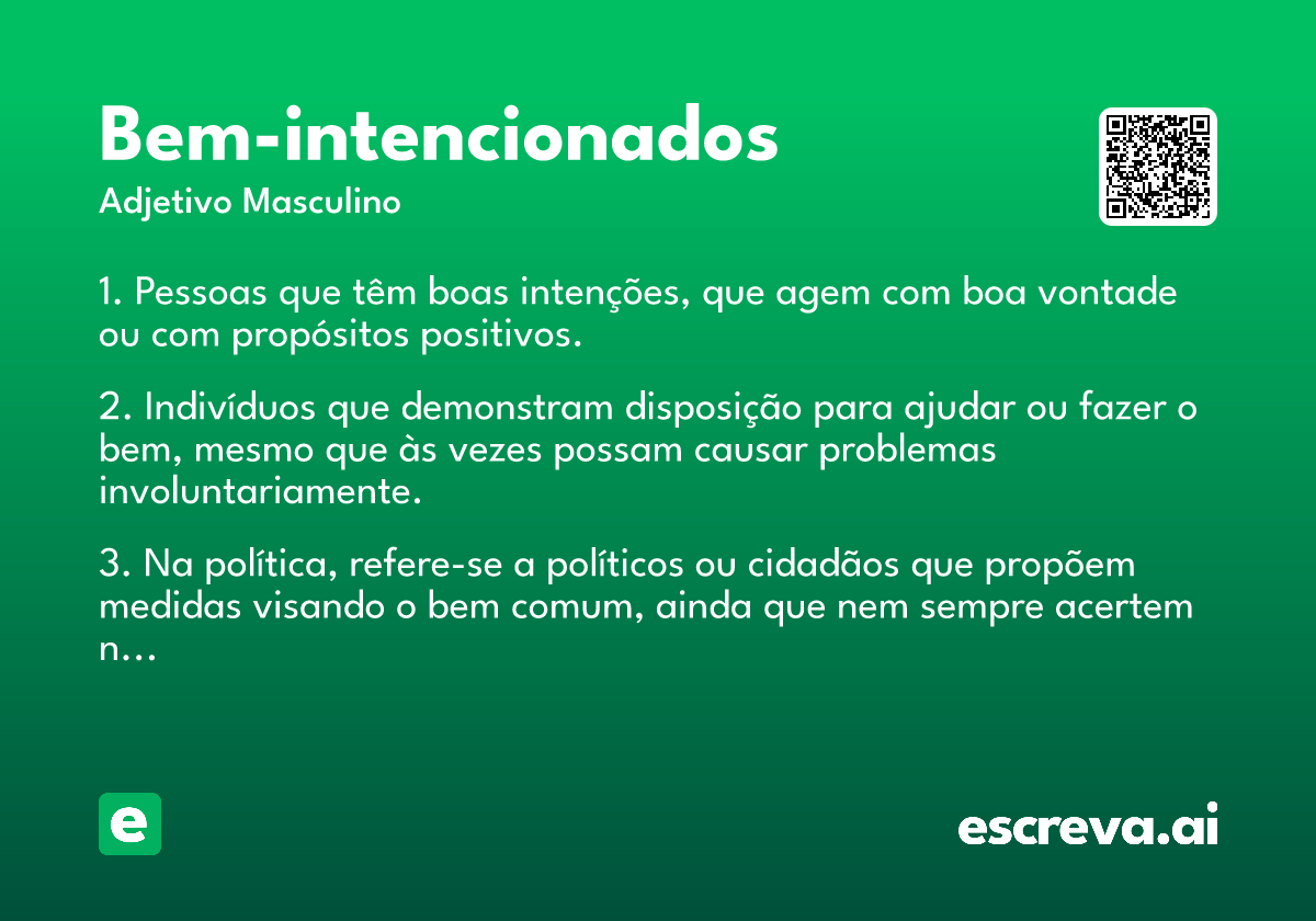 bem-intencionados