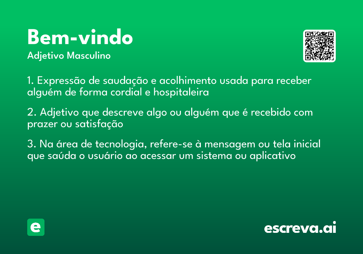 bem-vindo