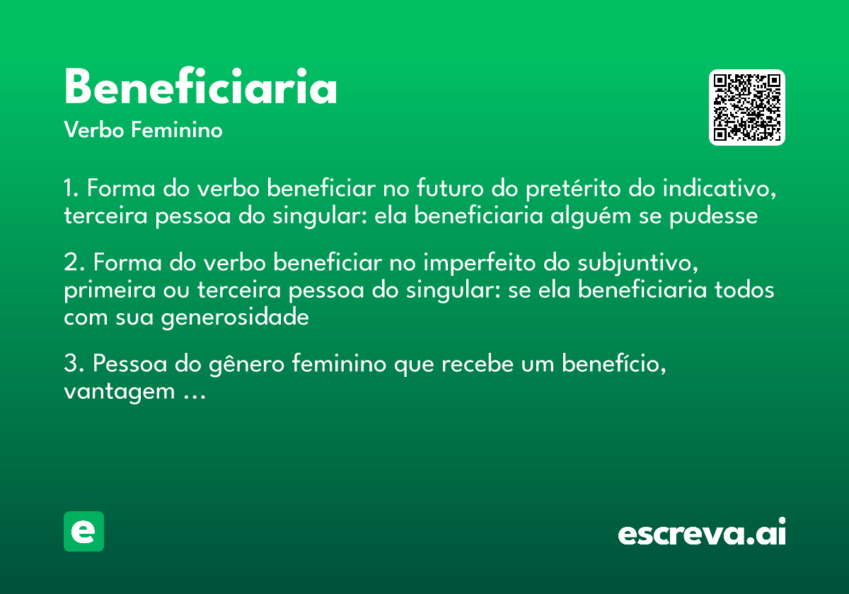 beneficiaria