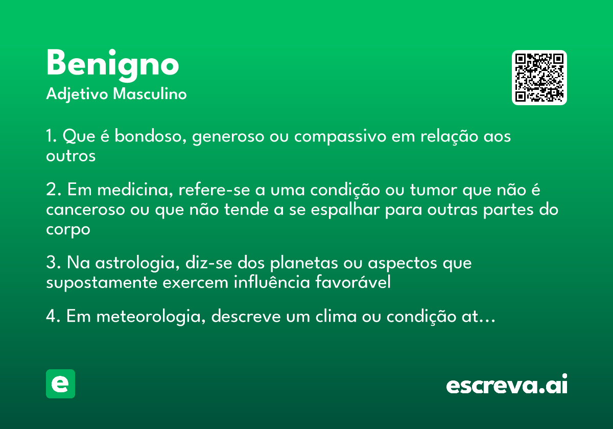 benigno