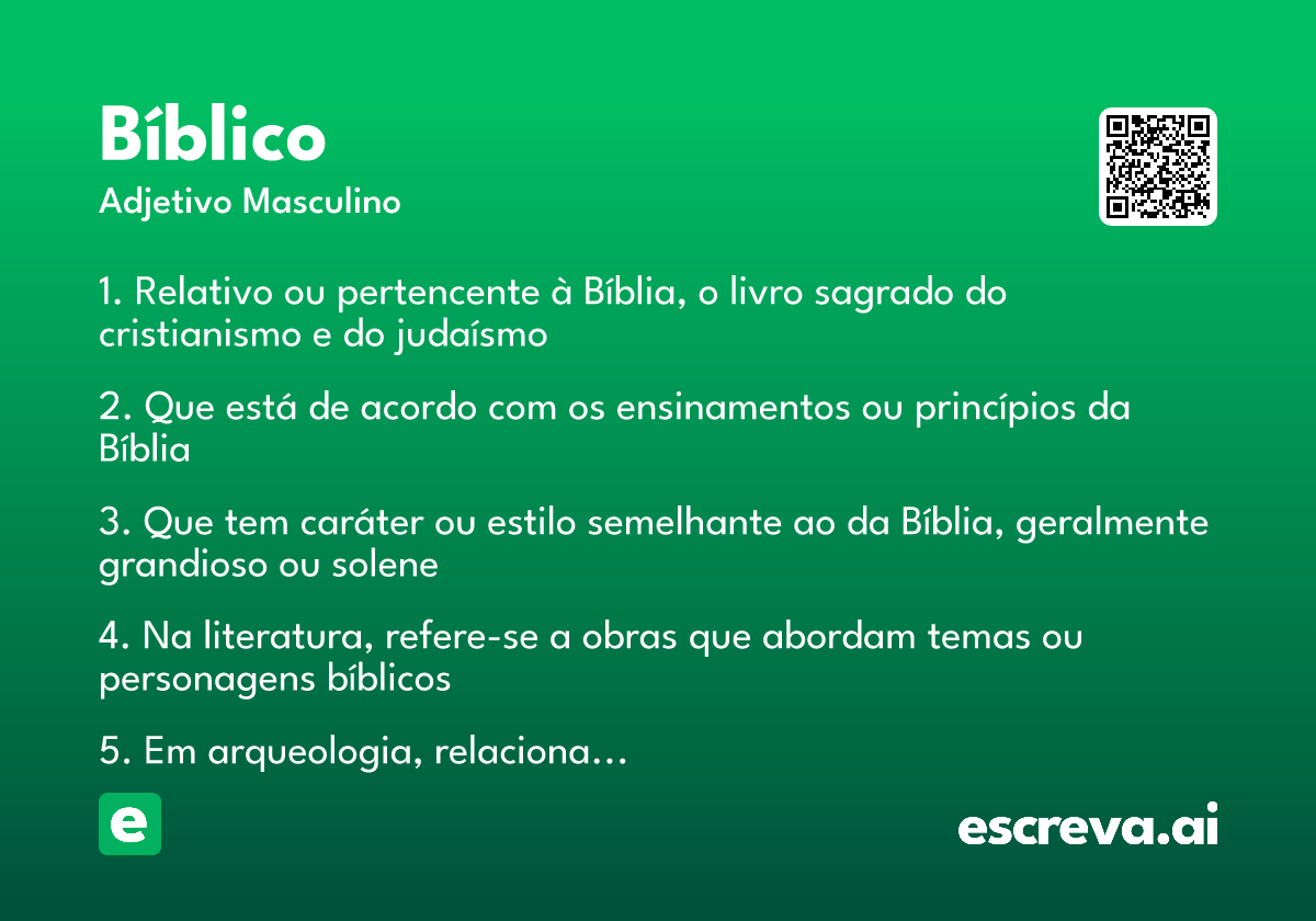 bíblico