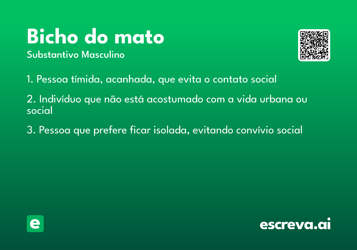 bicho do mato
