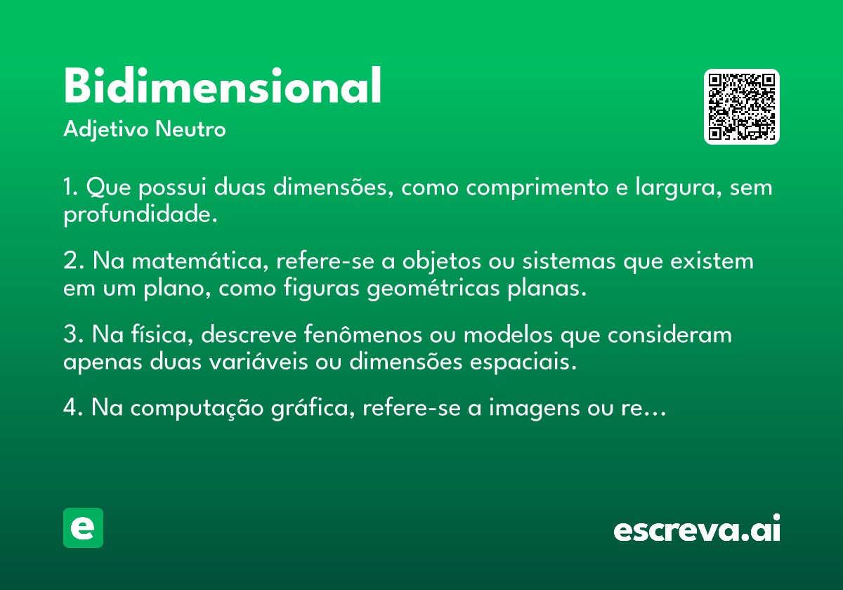 bidimensional