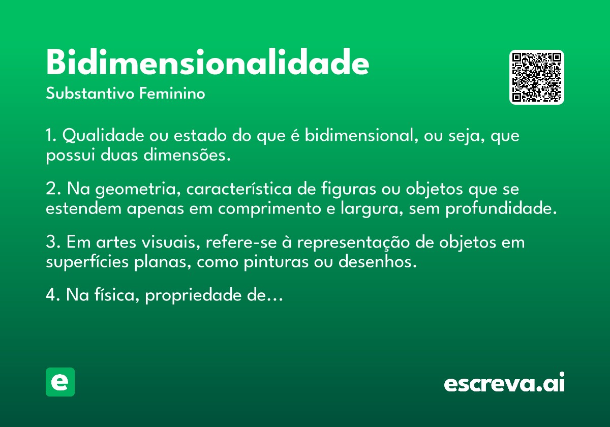 bidimensionalidade