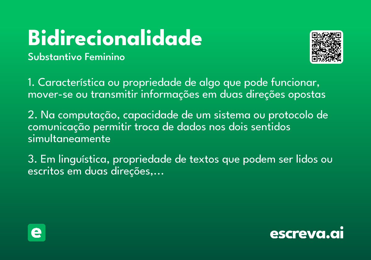 bidirecionalidade