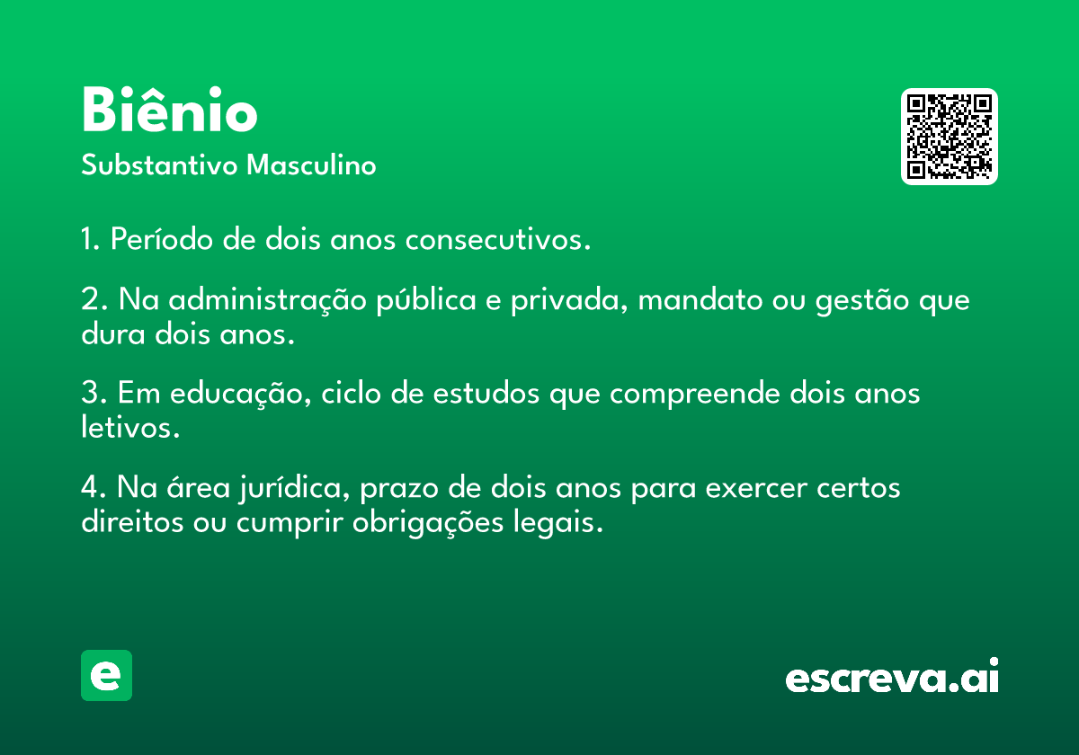 biênio