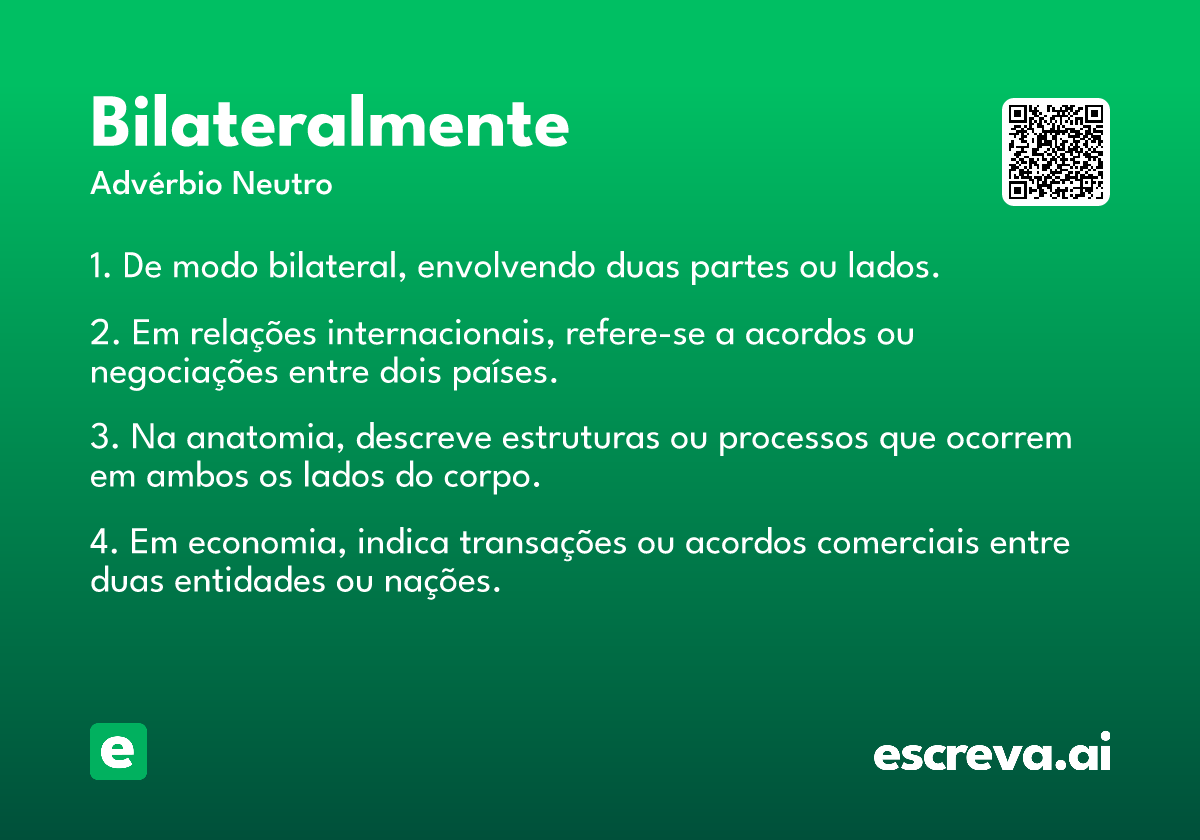 bilateralmente