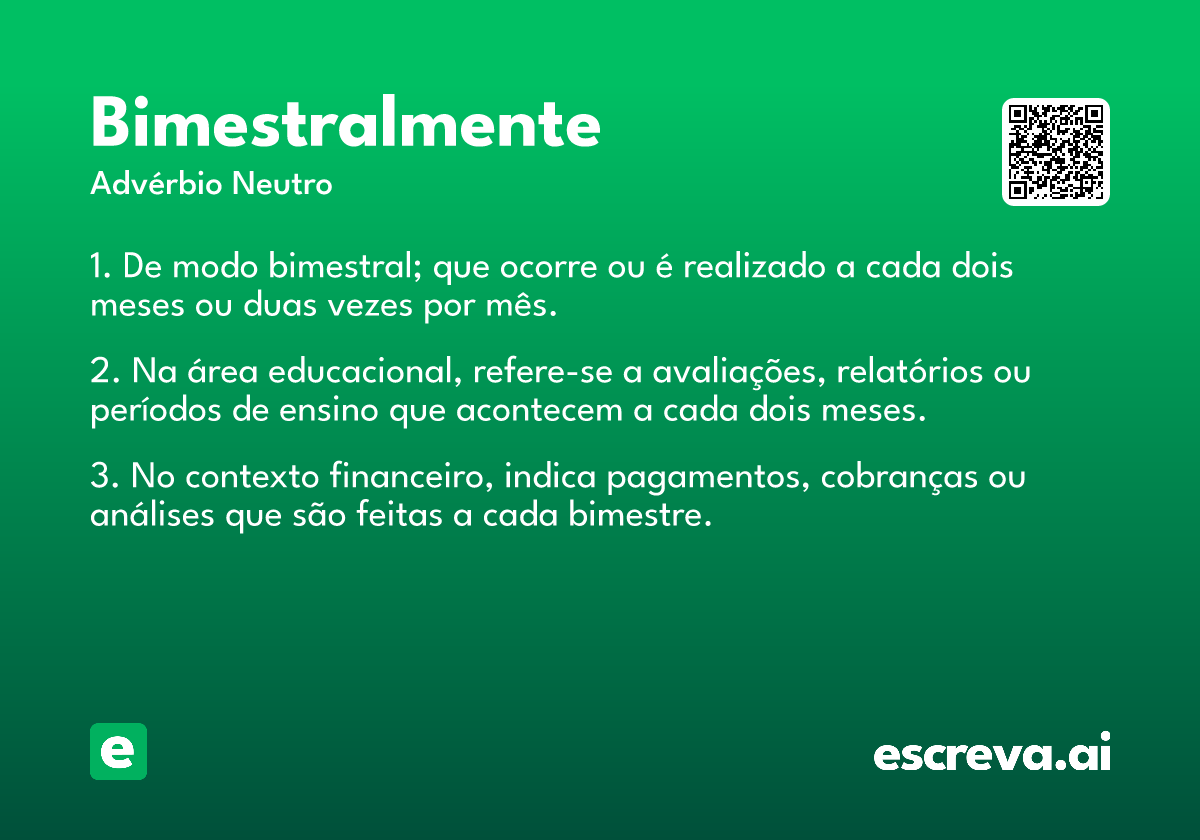 bimestralmente