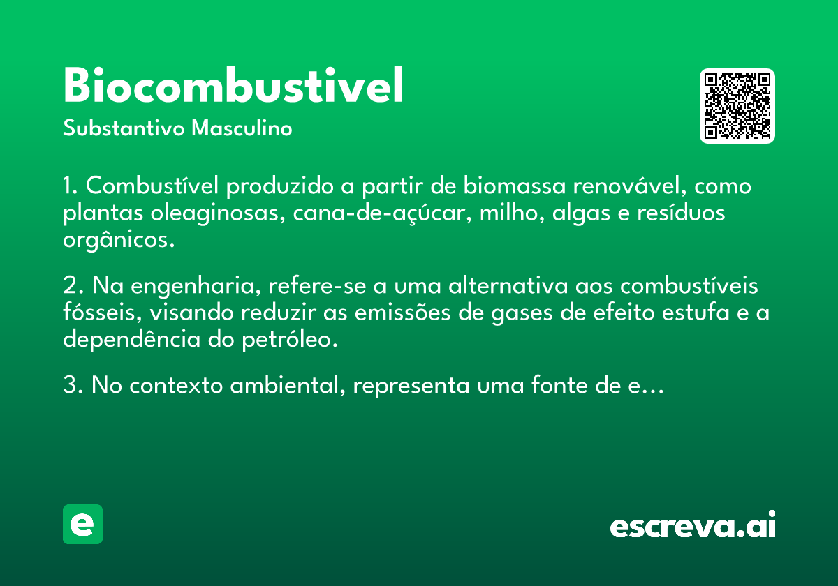 biocombustivel