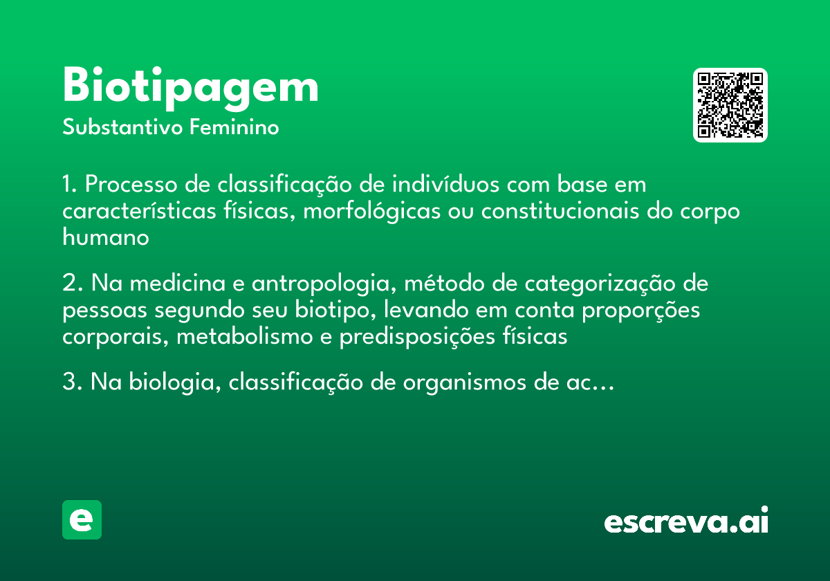 biotipagem