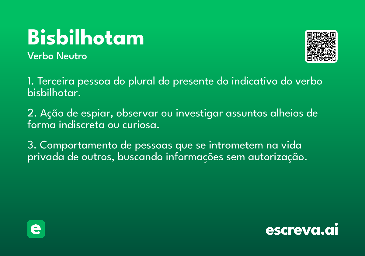 bisbilhotam