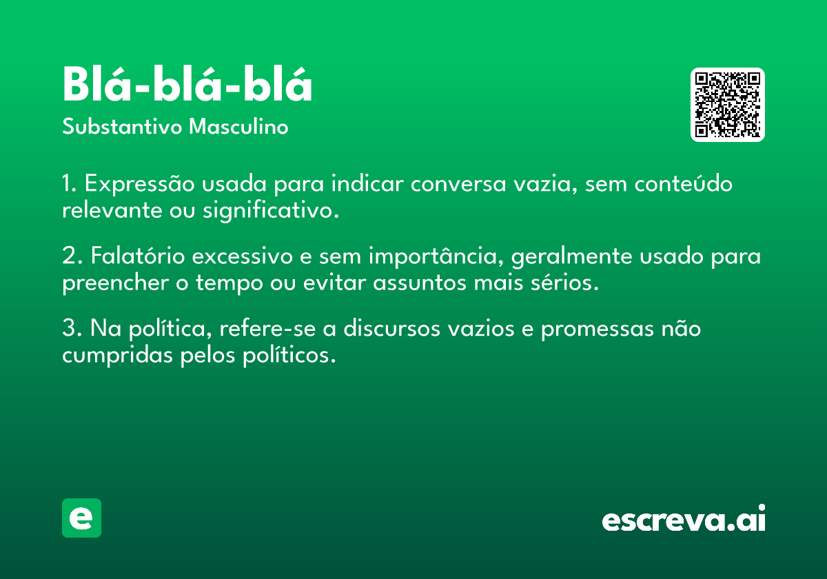 blá-blá-blá