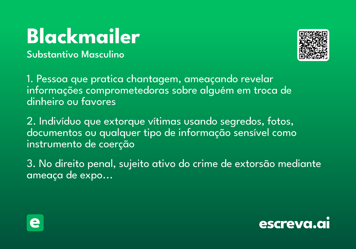 blackmailer