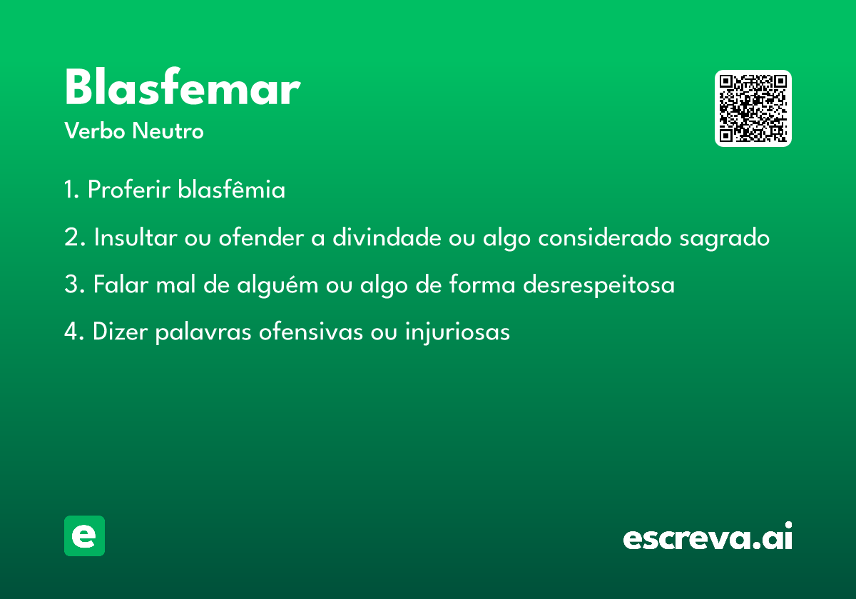 blasfemar