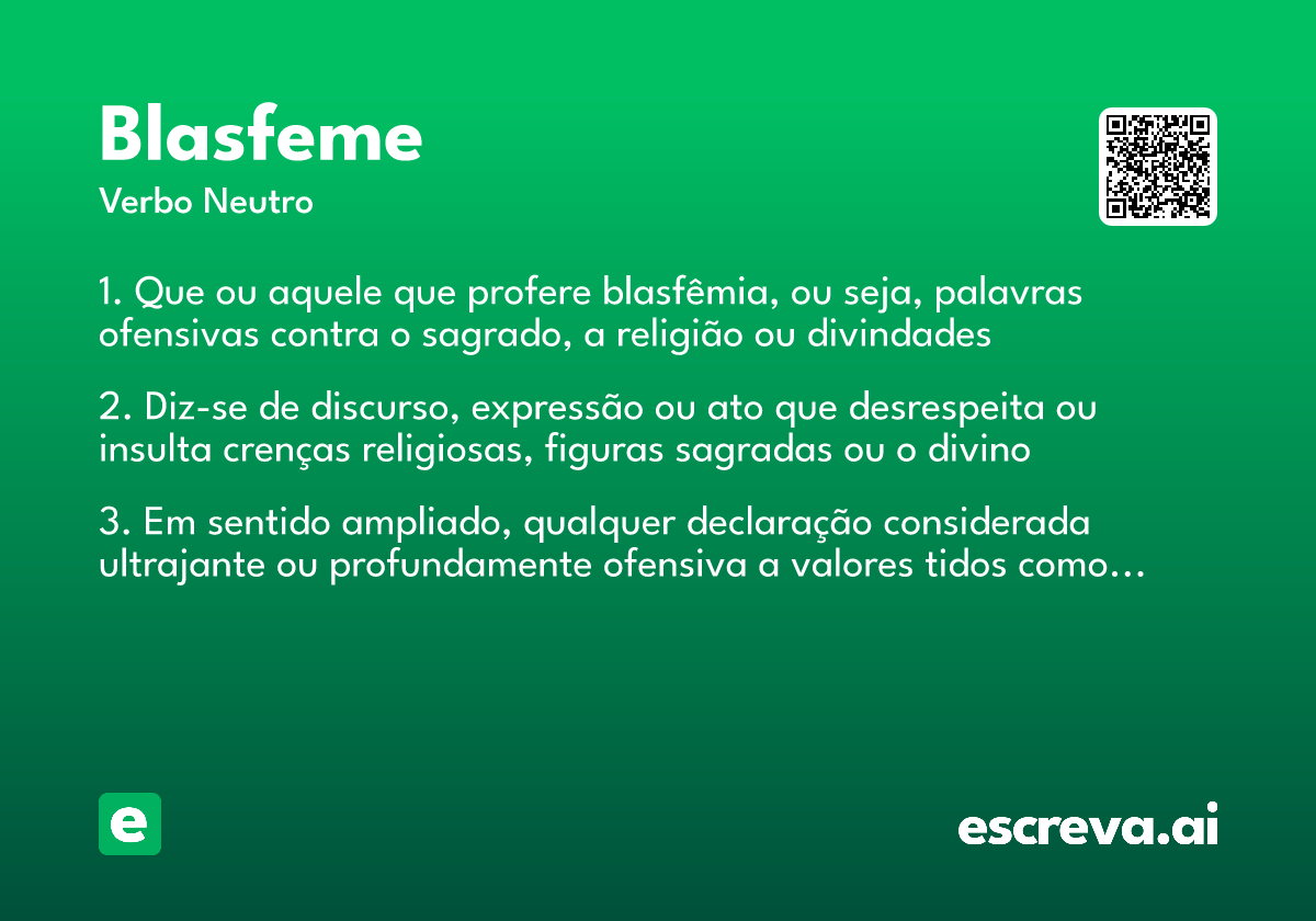 blasfeme