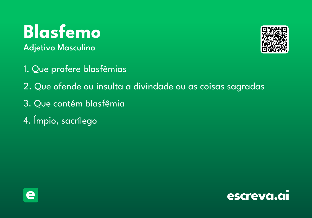 blasfemo