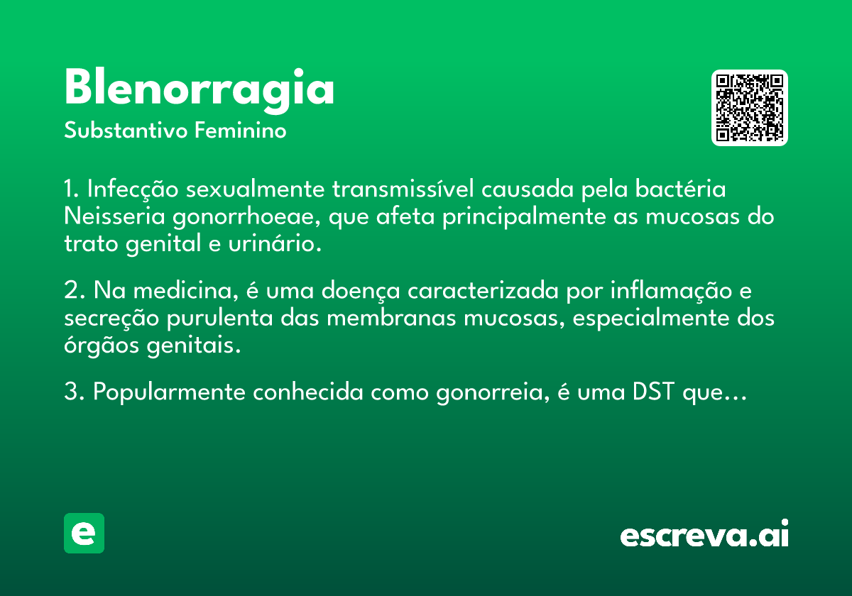 blenorragia
