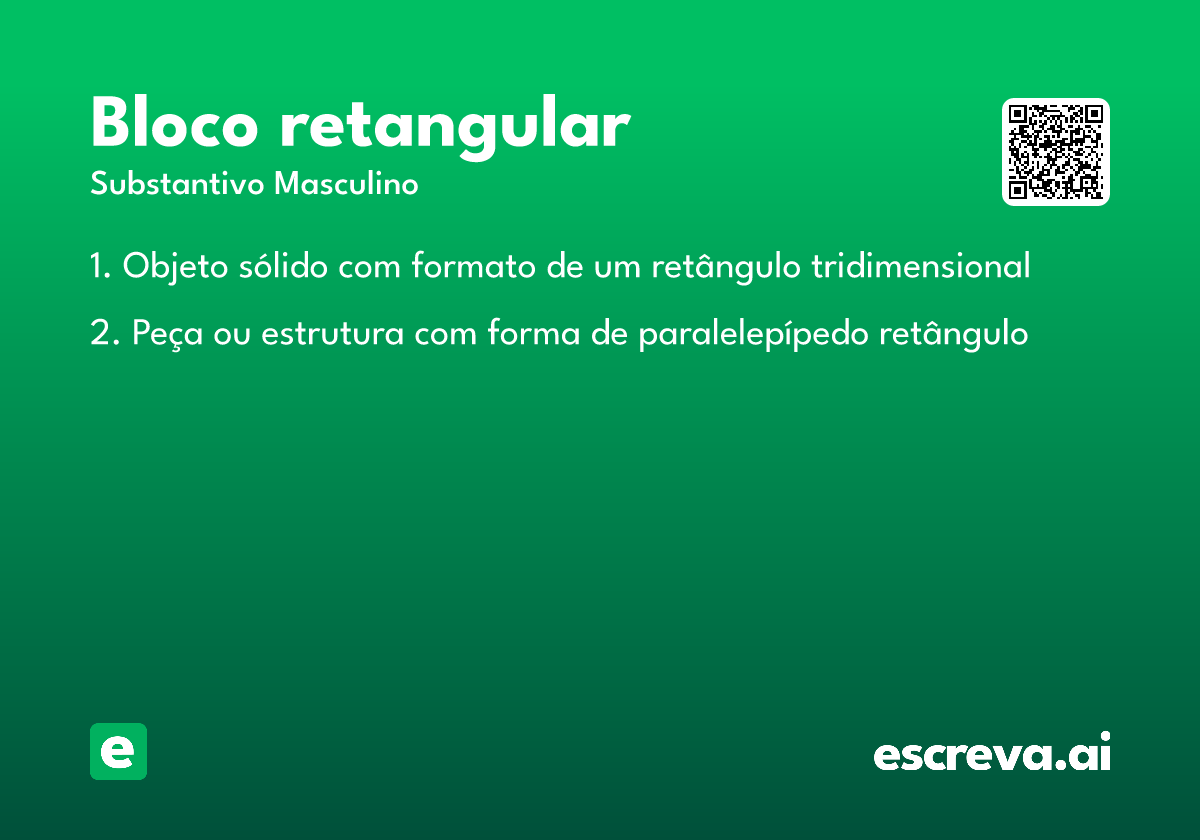 bloco retangular