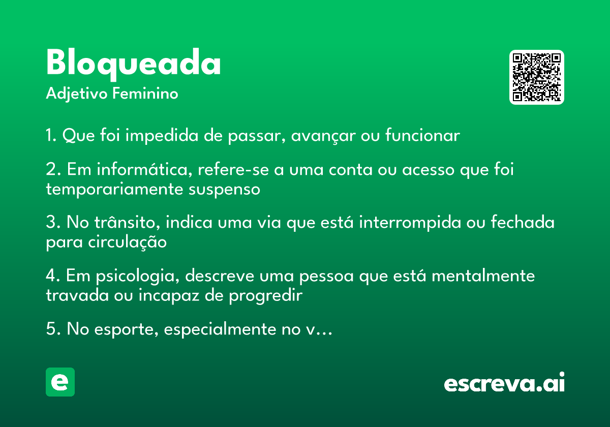 bloqueada