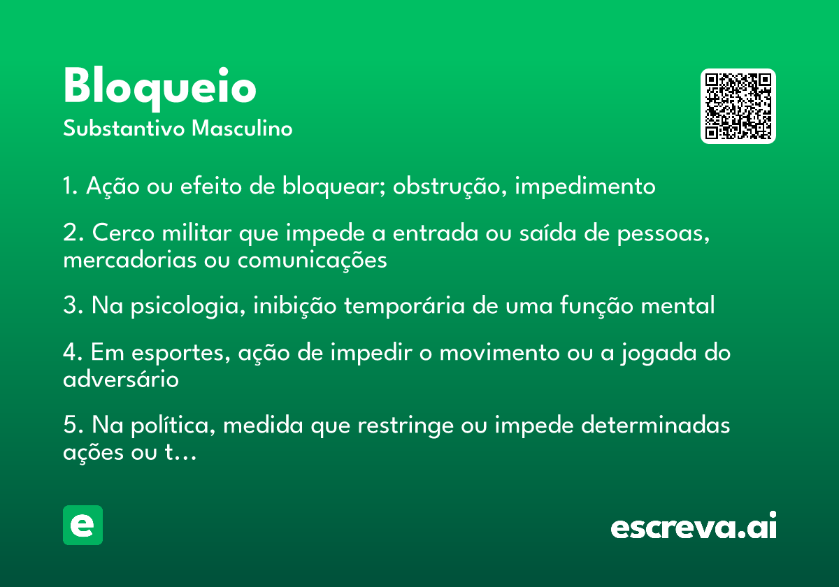 bloqueio