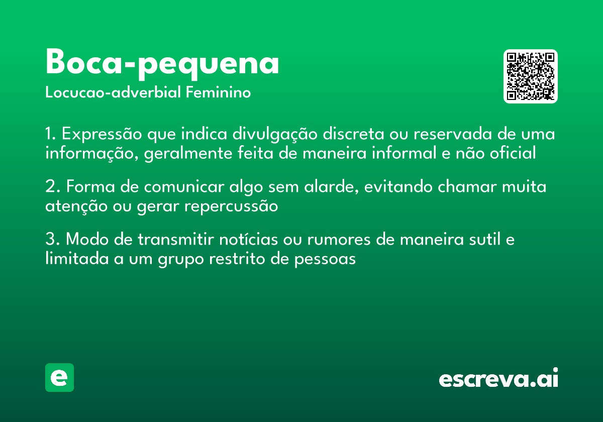 boca-pequena