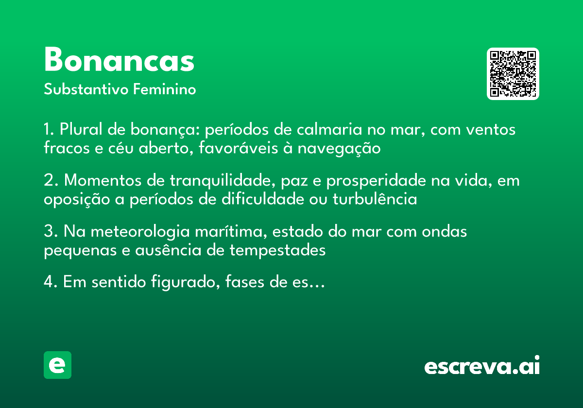 bonancas