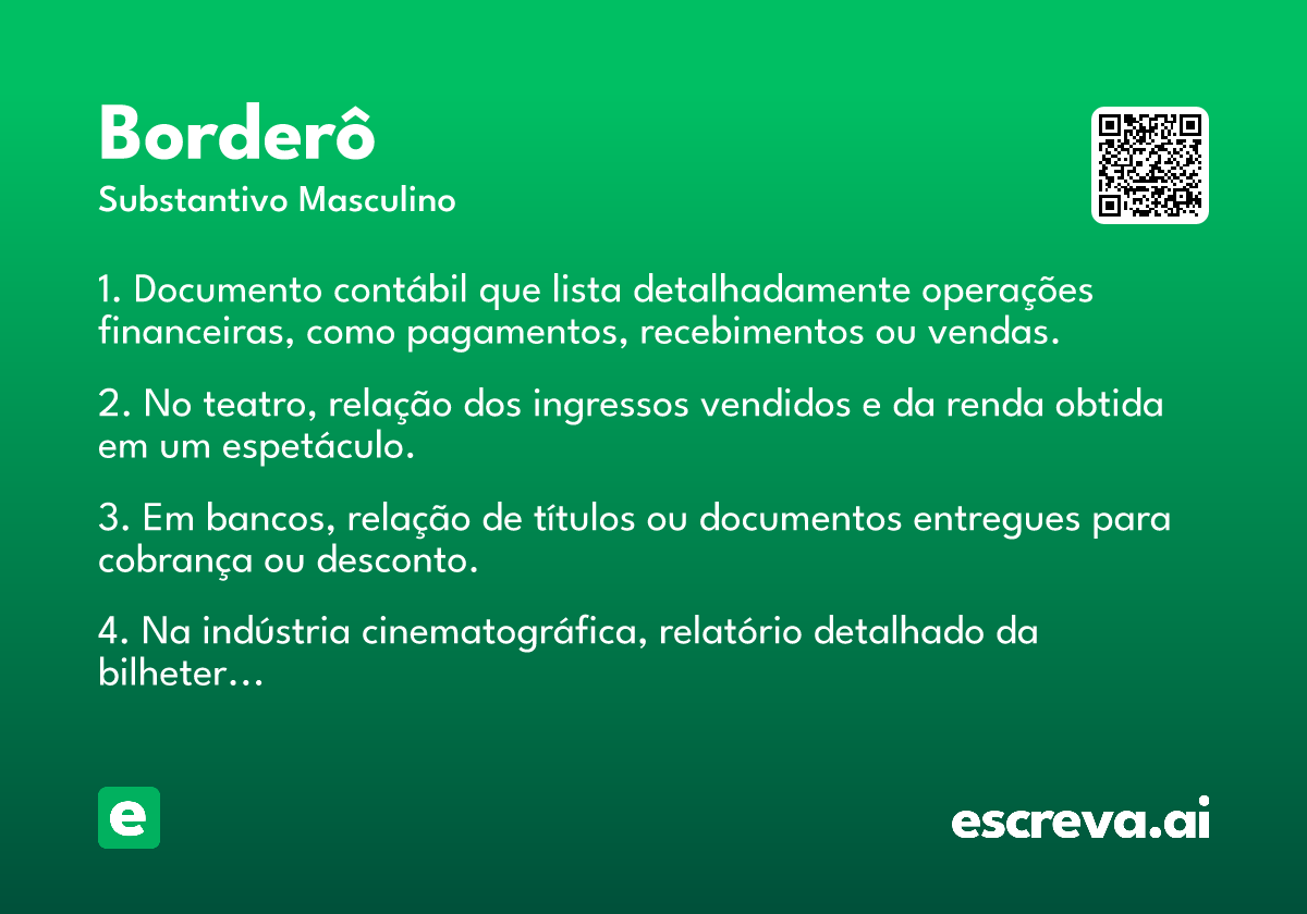 borderô