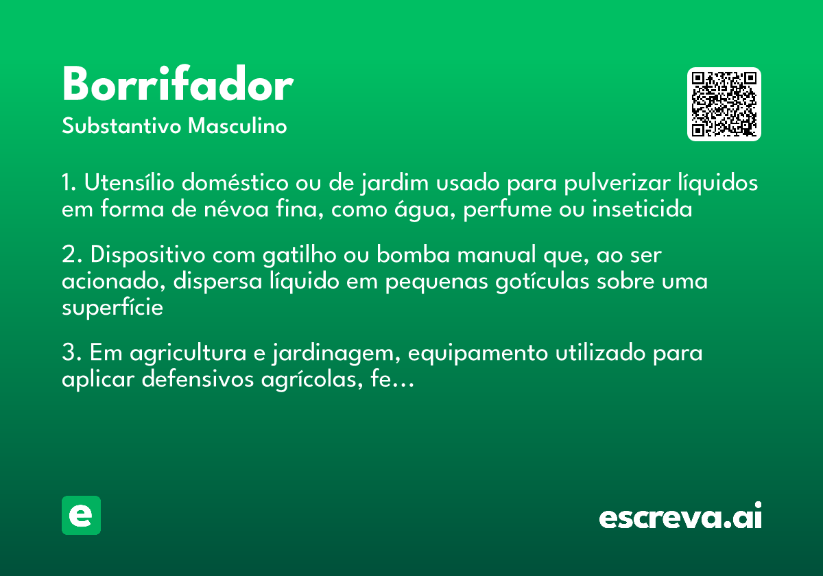 borrifador
