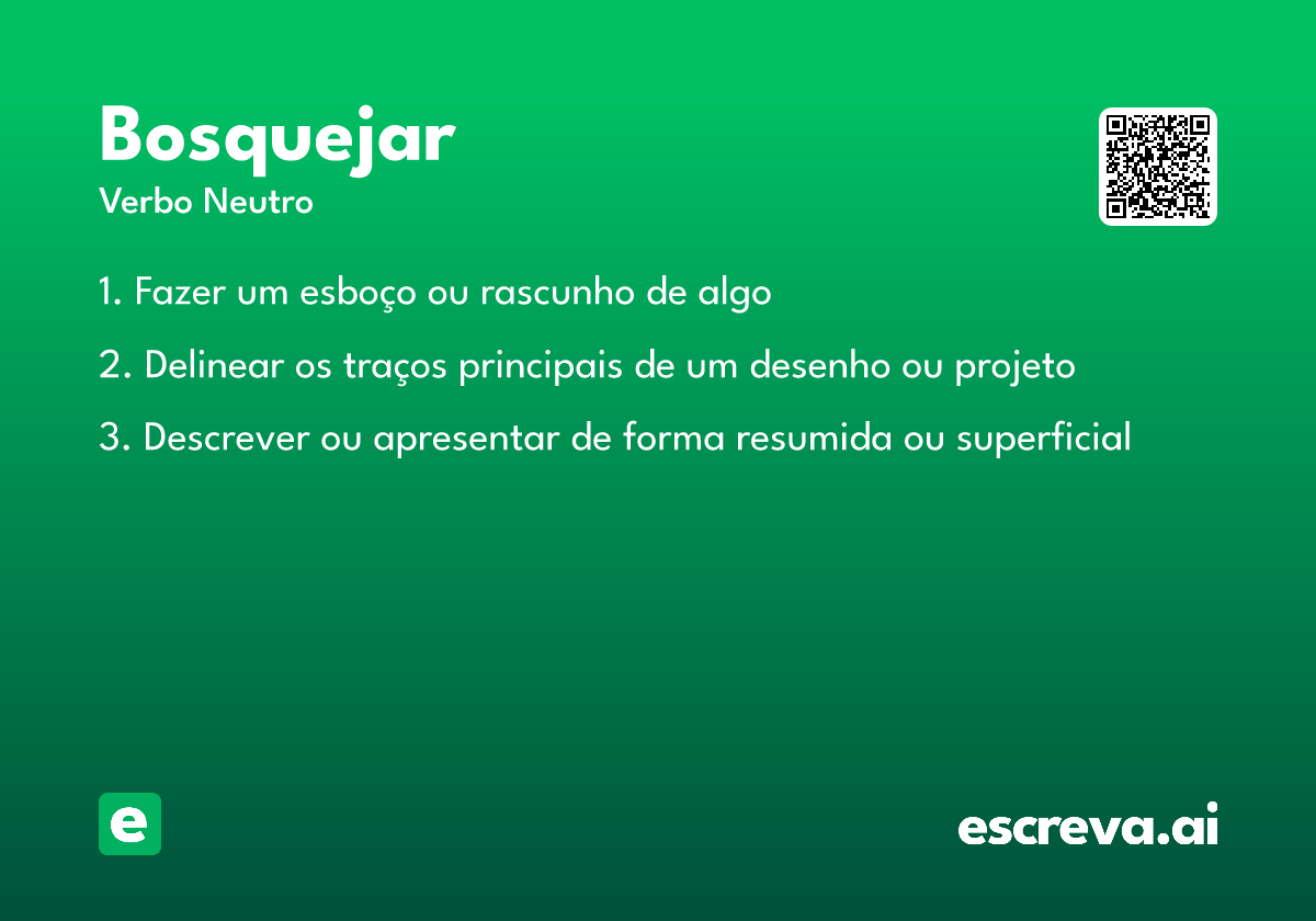 bosquejar