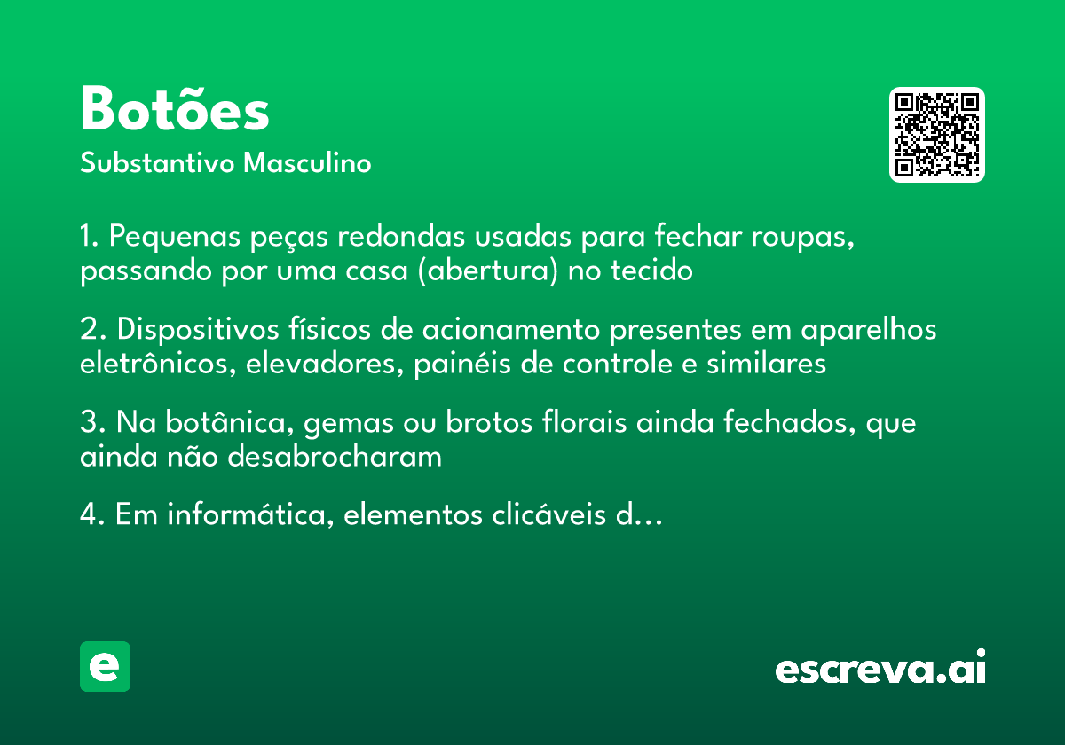 botões