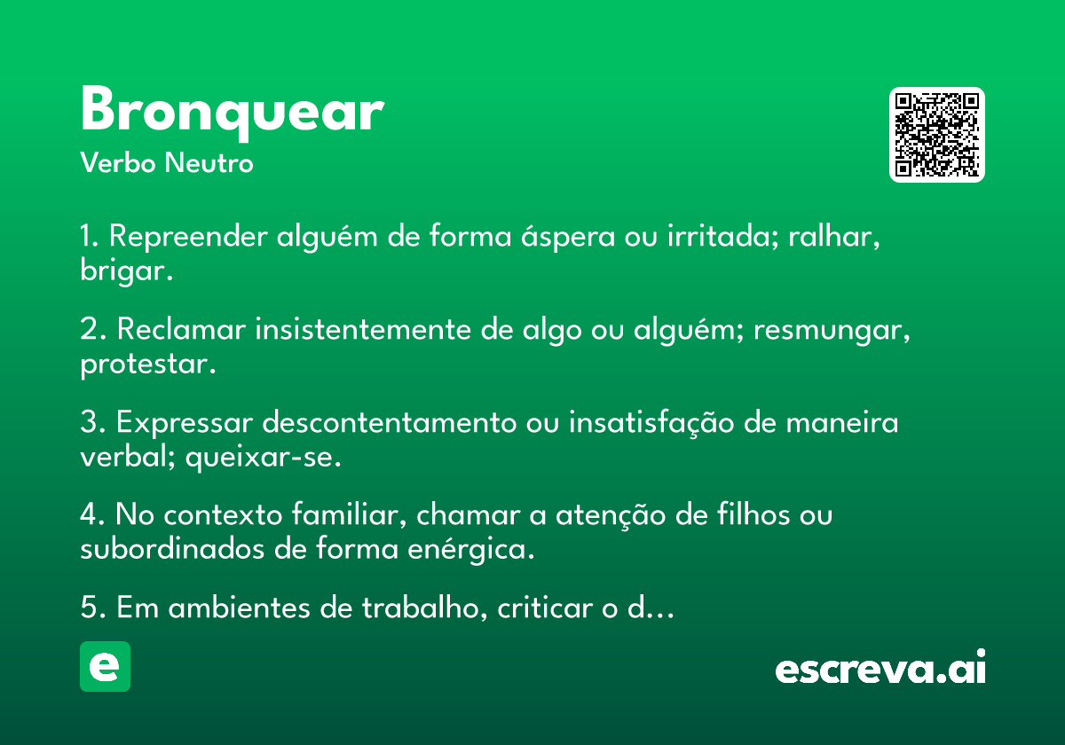 bronquear