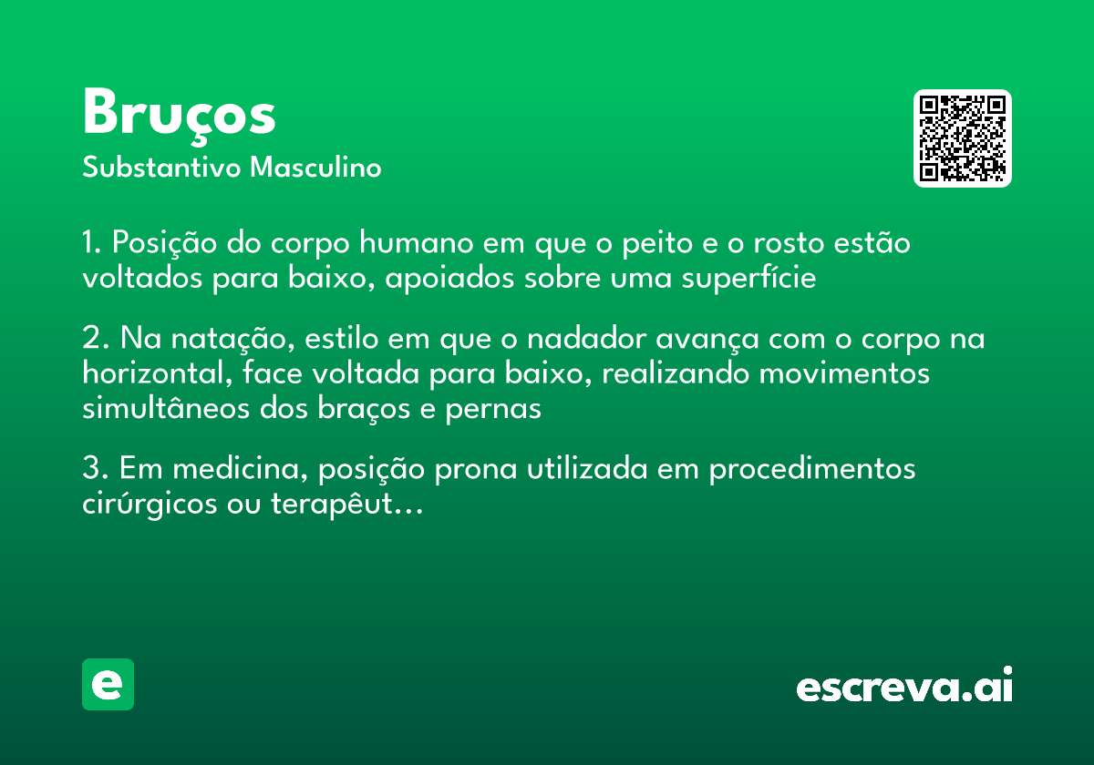 bruços