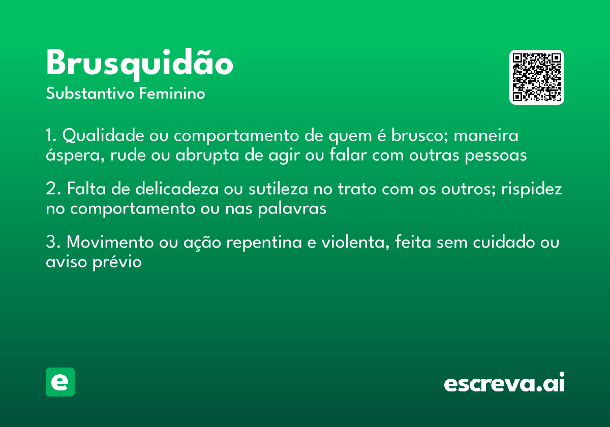 brusquidão
