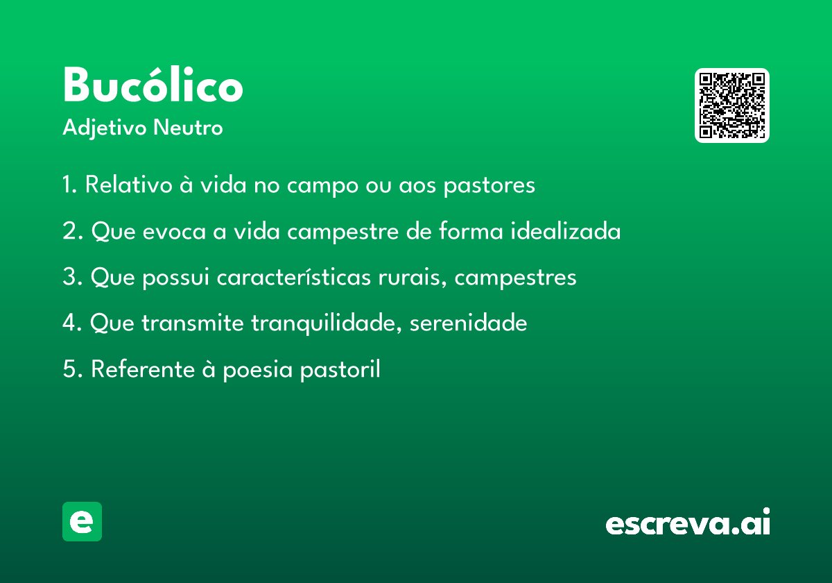 bucólico