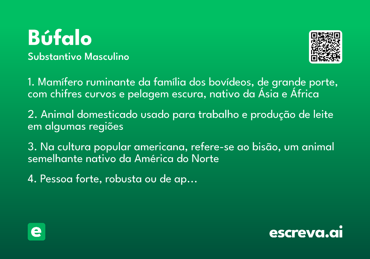 búfalo