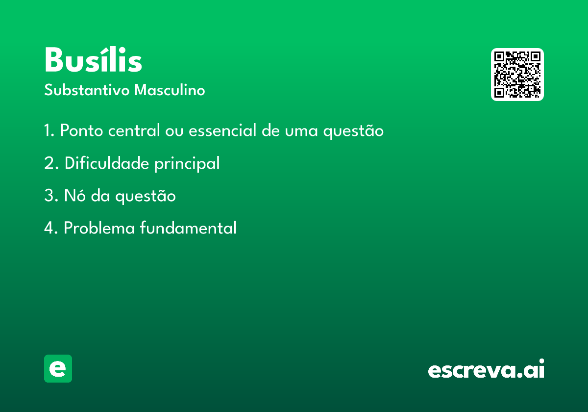 busílis